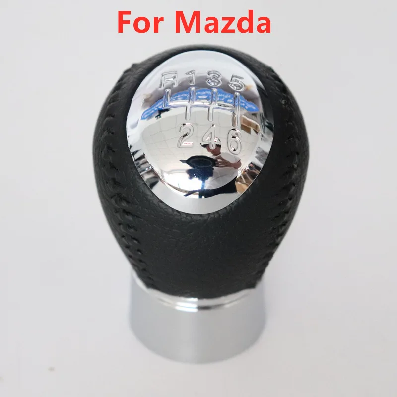 5 6 Speed Gear Shift Knob for Mazda 3 BK 5 CR 6 GG/GY MPV PREMACY CP 323/323F BJ 626 GF/GW XEDOS 6 RX-8 MT Stick Accessories