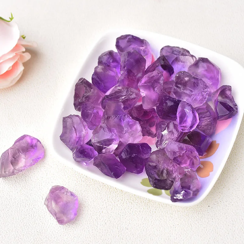 Natural Crystal Irregular Stones Specimen Amethyst Chakra Raw Crystals Home Decor for Aquarium Healing Energy Stone Rock Mineral