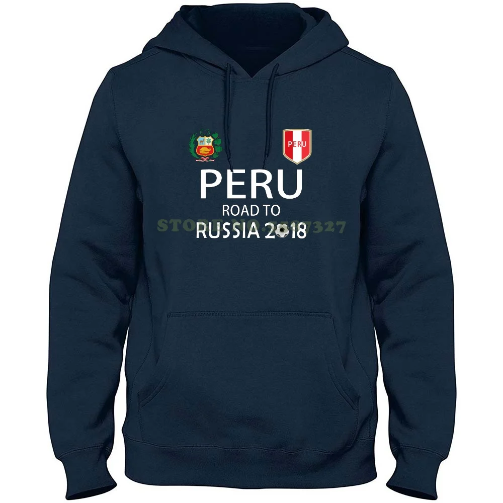 Peru T Shirt Peru Russia Soccer 100% Pure Cotton Hoodie T-Shirt Soccer Flag Peruvian Country Cuzco Futbol Football Cup Funny