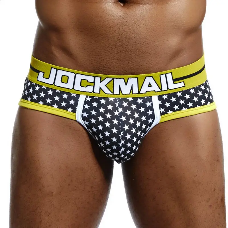 JOCKMAIL Brand Low Waist Sexy Men Underwear Briefs Gay Penis Pouch Wonderjock Men Bikini Brief panties Man Sleepwear Cotton