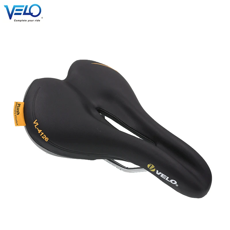 Velo-VL-3147 Mountain Bike Seat, Comfortable, Super-soft, Shock Absorption, PU Leather, Bicycle Saddle Parts, 4126