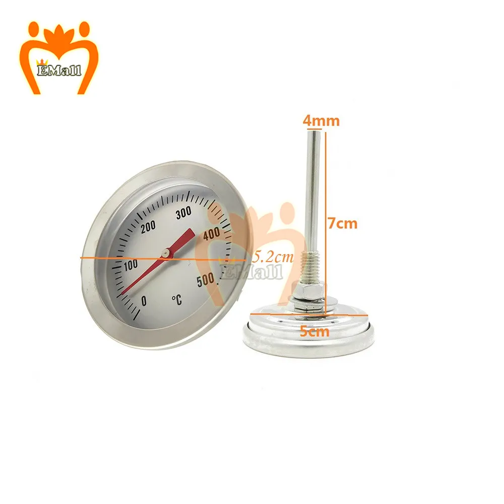 0-500 Degree Stainless Steel Oven Thermometer Special Food BBQ Measuring Thermometers Baking Tool Kitchen Accessories 70cm Probe