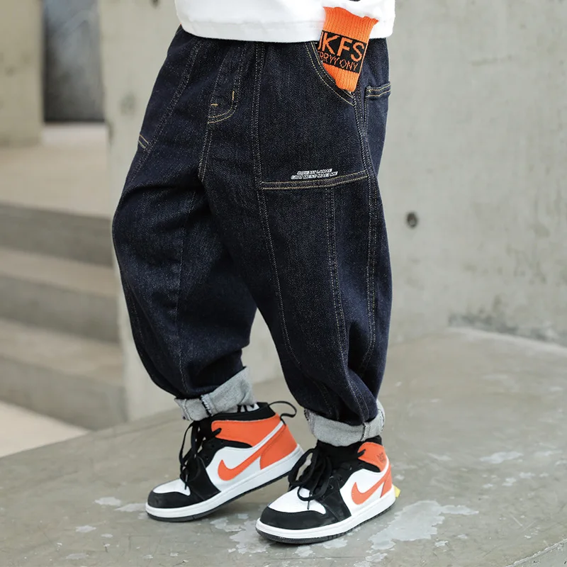 

2022 Charming Baby Spring Autumn Jeans Pants For Boys Children Kids Trousers Clothing Teenagers Gift Home Outdoor High Quality