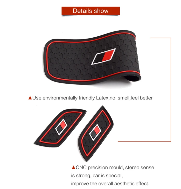 Für Toyota Yaris 2020 2021 Anti-Slip Tor Slot Tasse Matte für Hybrid GR Sport Stil Änderung Zubehör Pad – Detail 12