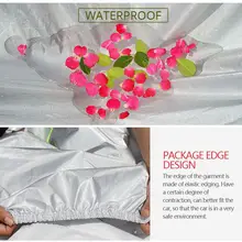 Universal Full Car Cover Waterproof Snow Sun Dustproof for Sedan SUV #3