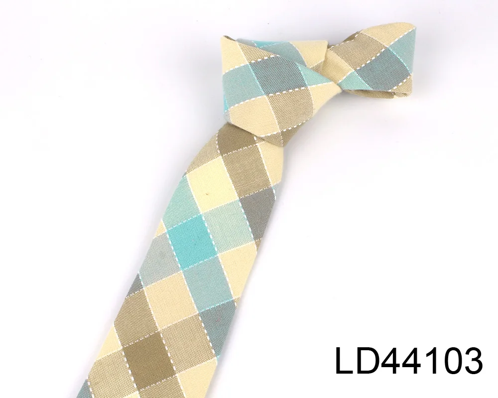 Mode Gewebte Baumwolle Krawatten Für Männer Dünne Männer Krawatte Für Hochzeit Casual Plaid Krawatten Anzüge Schlank Plaid Krawatten Gravatas – Detail 39
