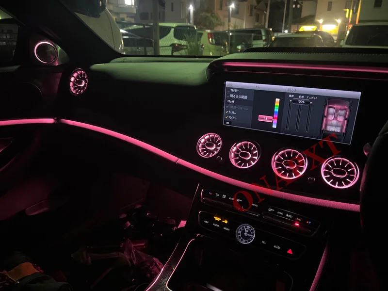 Für Benz C/GLC/A/CLA/GLA/E/S/G Für AMG W205 X253 W176 W117 W156 W213 W222 W464 LED-Turbinendüsen-Ambientebeleuchtung Luftauslass-Lampe – Detail 6