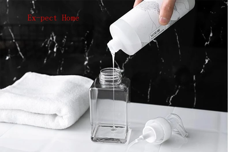 250ML/400ML Empty Foaming Bottle Clear Plastic Foamer Bottle Press Pump Soap Dispenser for Facial Cleanser