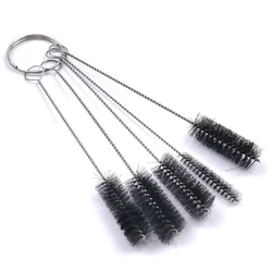 5PCS Tattoo Cleaning Brush Kit Tip Tube Machine Grip Airbrush Straw Cleaner Brush