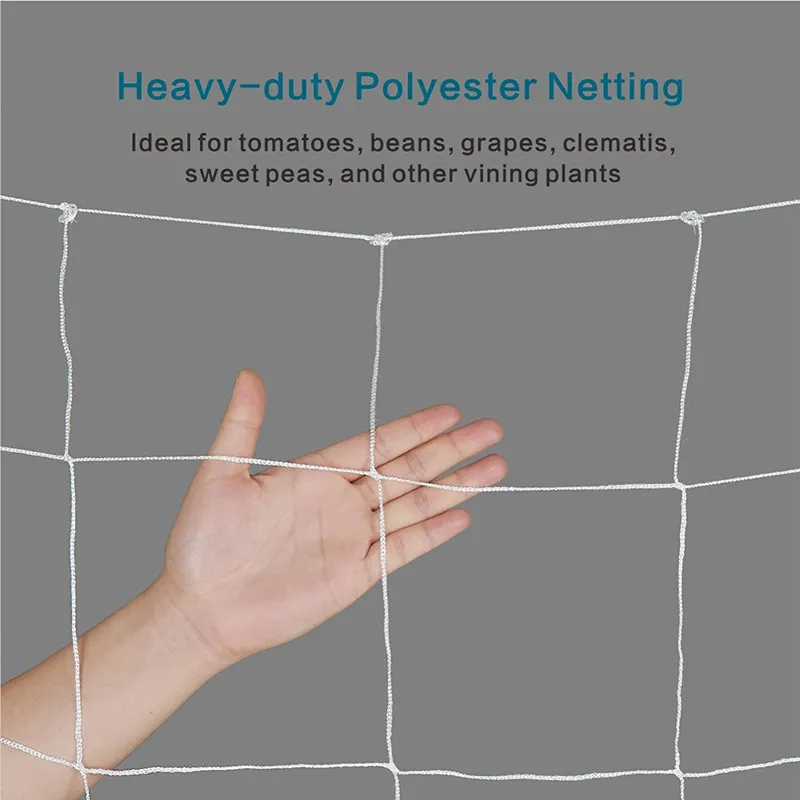 1.67*20m Plant Trellis Netting Plant Vine Climbing Net Polyester Woving Plant Support Net Garden Flower Cucumber Plants Mesh