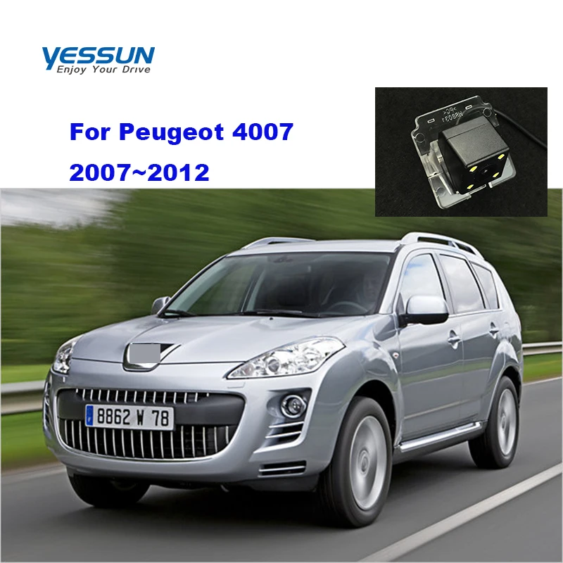 

Yessun rear view camera For Peugeot 4007 2007~2012 trajectory dynamic camera/1208*720P vehicle backup camera licese plate camera