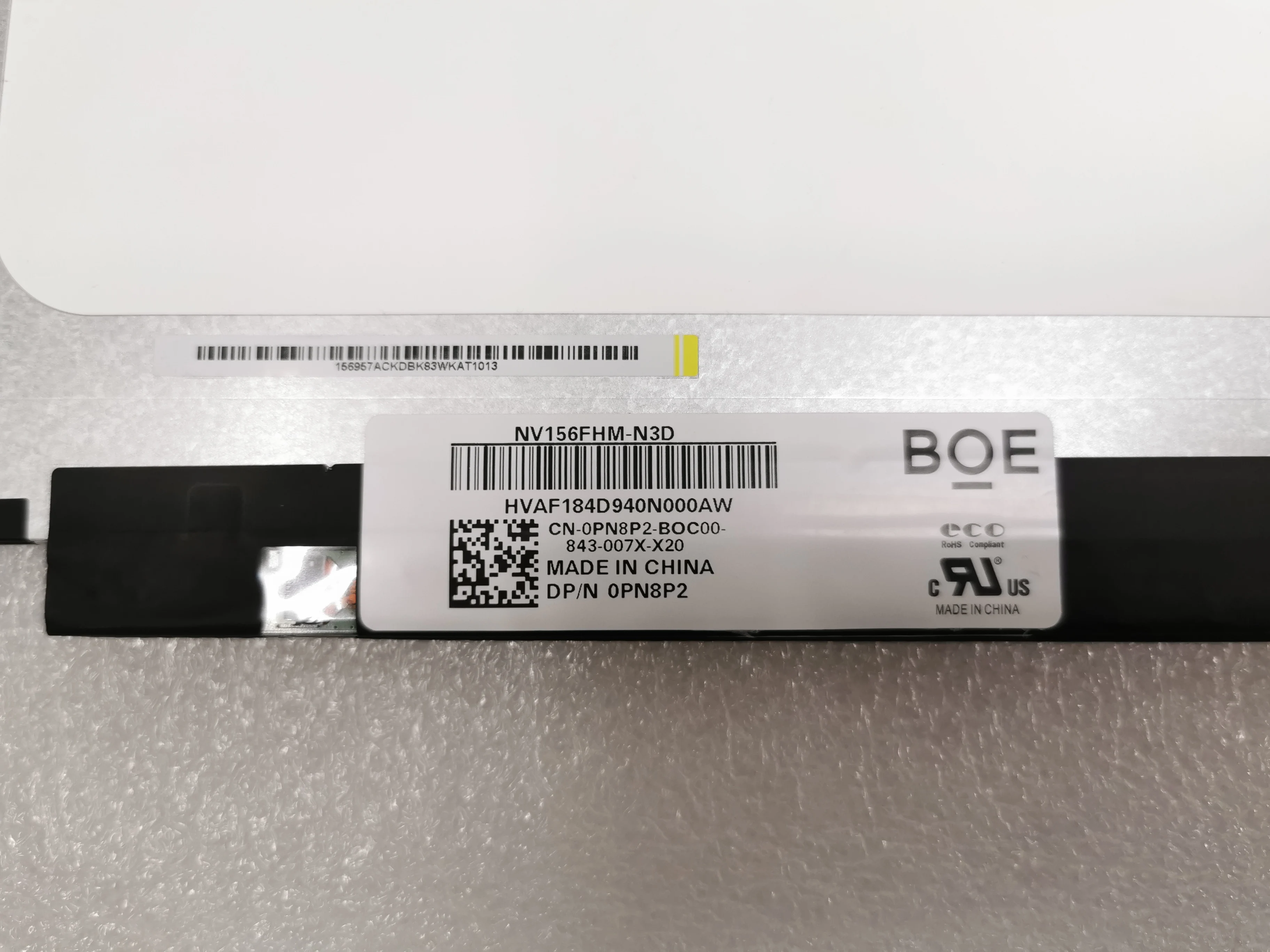 Imagem -02 - Tela Lcd para Dell pn dp n N39x1 0n39x1 Ips Compatível Fhd Dell g3 15 3590 P89f001 Novo Nv156fhm-n3d