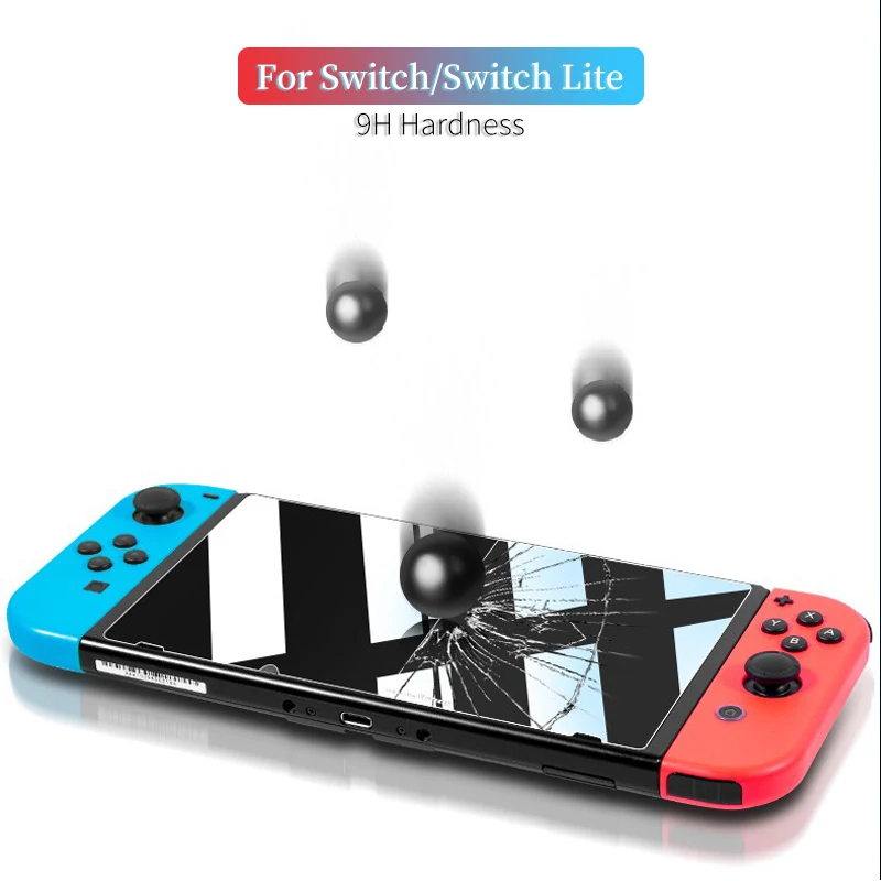 Screen Protectors Nintendo Switch Lite Glass Protector פופיט Tempered Protective Film Cover Guard for Swich Bulletproof Face De