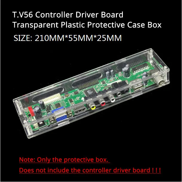 Acrylic protective box case cover For M.NT68676 TV 2AV EDP controller board LED LCD panel driver kit board transparent