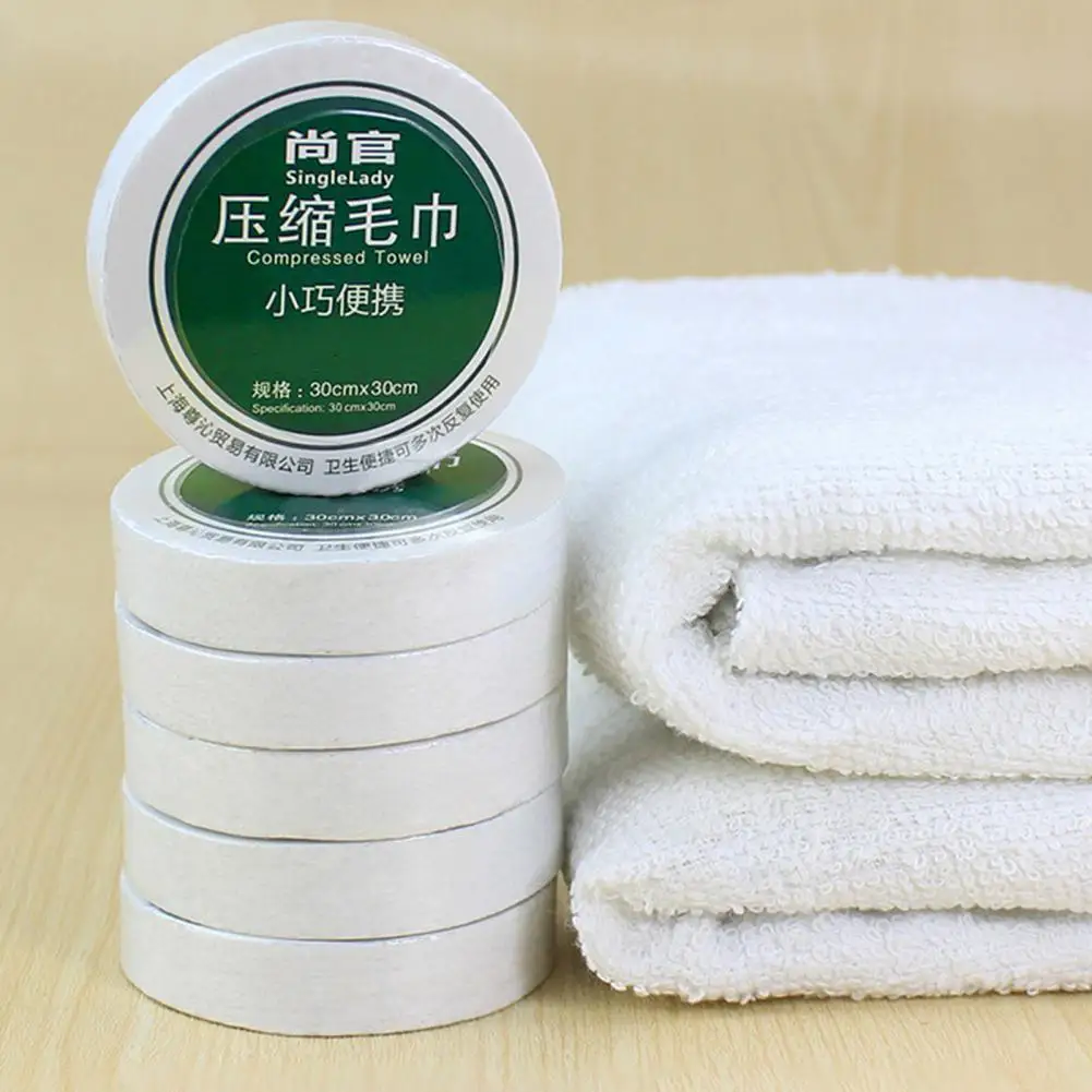 Compressed Towel Easy to Use Hygienic Skin-friendly Disposable Face Compressed Towels for Travel