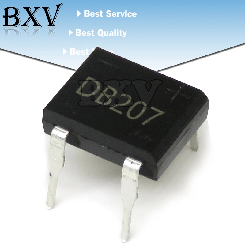 10PCS DB207 DIP-4 Brückengleichrichter 1000V 2A DB104 DB157 DB107 DB207S DB107S DF06S DF06 SOP-4 DIP