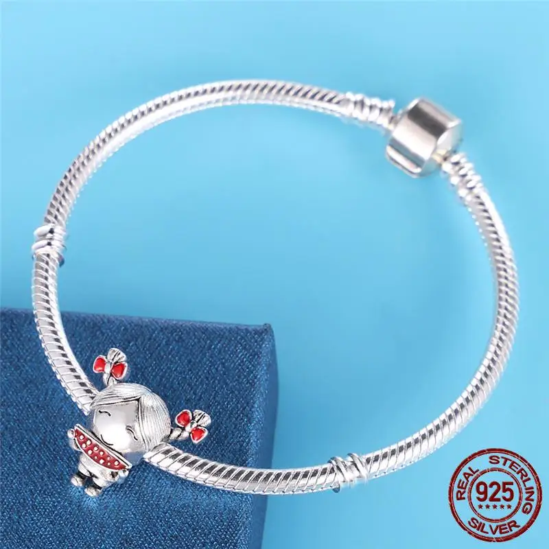 Im Angebot Charms Kleine Mädchen Jungen Anhänger Prinzessin Prinz Hund Katze Perlen Passend für Original-Armband Schmuck Kindergeschenk – Detail 19
