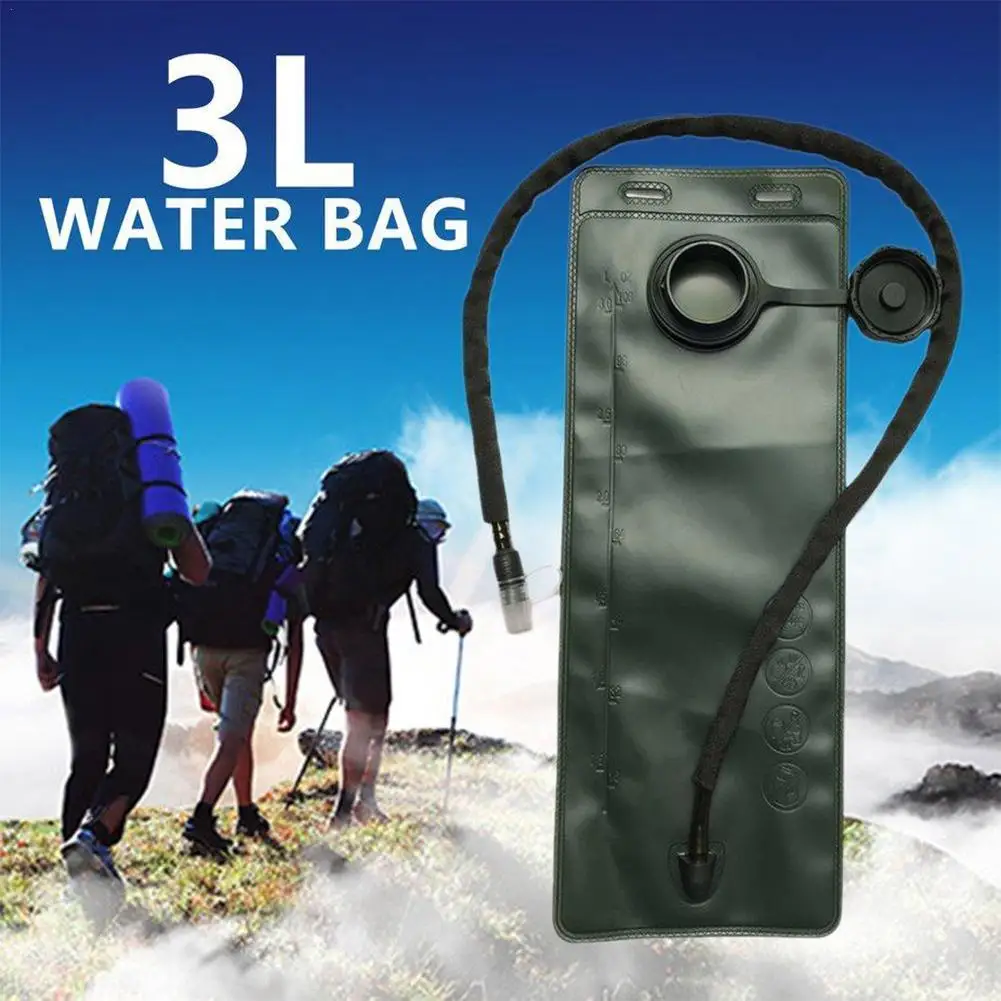 

Three Liters Water Bag TPU Liner Pipe Outdoor Drinking Camping Supplies 3L Healthy Soft Flask Tactical Gear