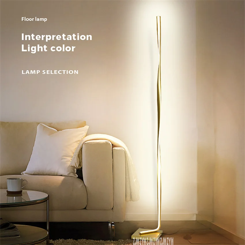 LY-061 Single Color / Stepless Dimming Creative Vertical Led Standard Lamp Sitting Room Bedside Study Living Room Floor Lamp