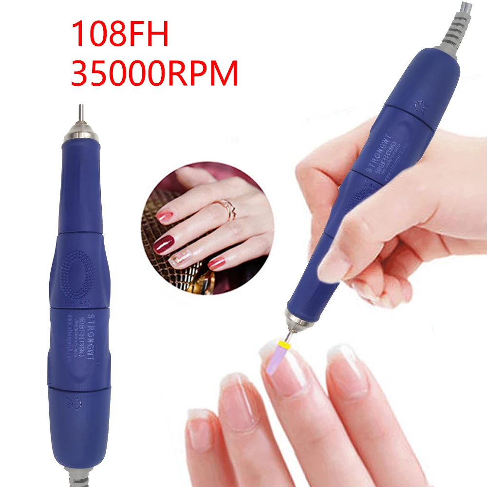 1Set 65W Strong Nail Drills Machine Manicure Pedicure Electric File Bit Nails Art Equipment
