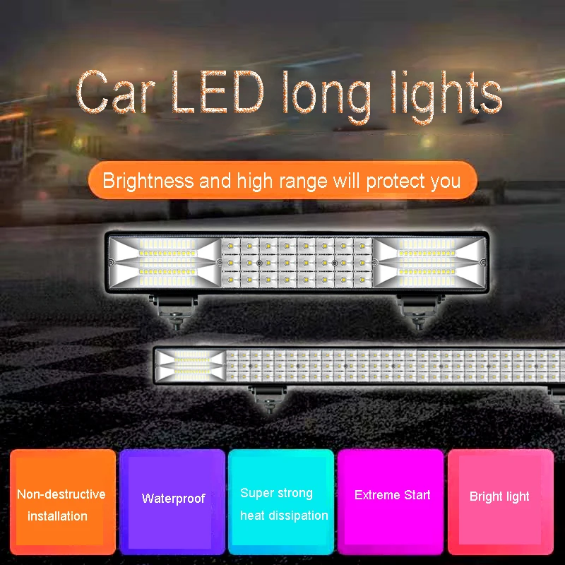 24v Car Styling Led Bar Grille Warning Light Police Fire Ambulance Auto Truck Roof Signal Indicator Strobe Flash Safty Light Bar