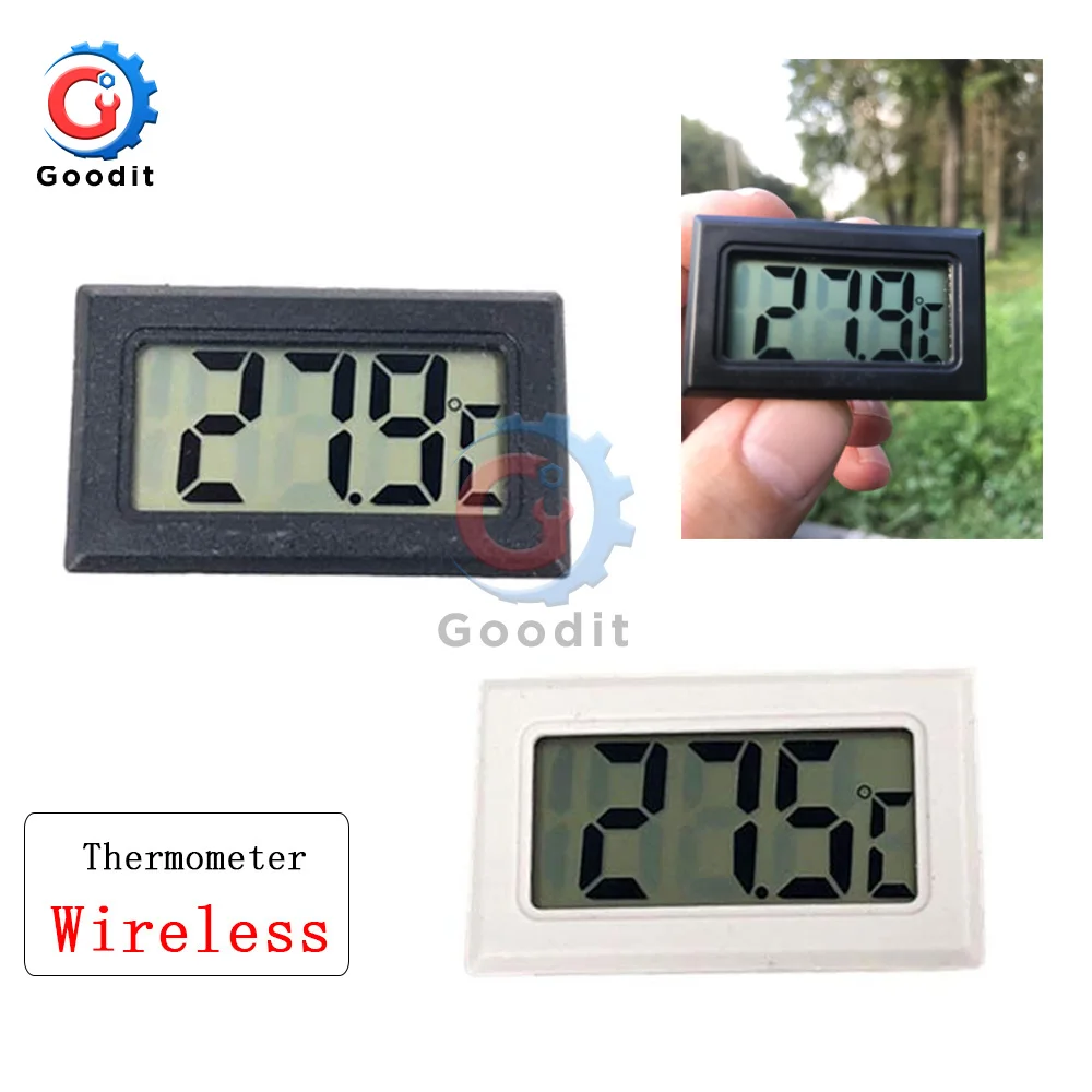 1pcs Mini LCD Digital Thermometer Sensor for Freezer Temperature Meter -50~110 degree Refrigerator Fridge Thermometer Gauge