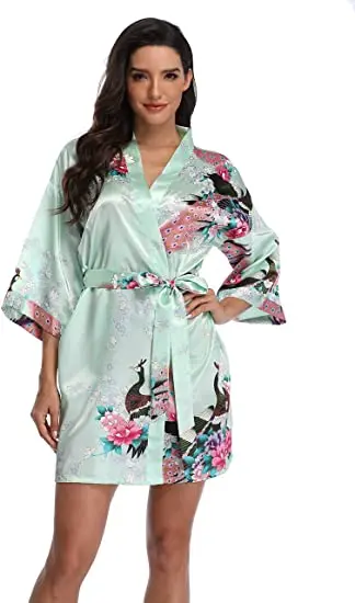 Rayon Robes Women Nightwear Flower Home Clothes Intimate Lingerie Casual Kimono Bath Gown Lady Sexy Night Dress Oversize 3XL