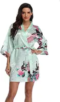 Rayon Robes Women Nightwear Flower Home Clothes Intimate Lingerie Casual Kimono Bath Gown Lady Sexy Night Dress Oversize 3XL - Image 3