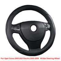 Car Steering Wheel Cover Wrap For Opel Corsa 2000 - 2015 2016 2017 2018 2019 2020 2021 Vectra 2003 - 2009 M Size Steering Wheel