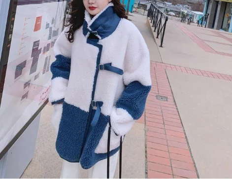 2022 Winter Women High Quality Faux Rabbit Fur Coat Luxury Long Fur Coat Lapel OverCoat Thick Warm Female Plush Coats