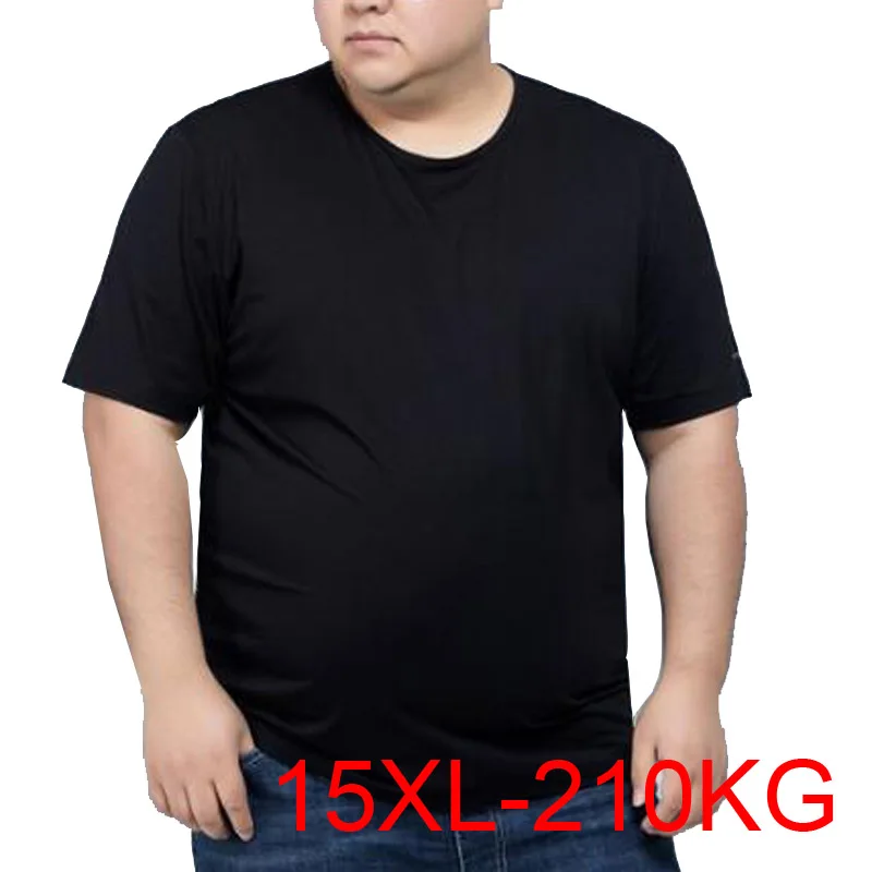 men 15xl 210kg summer t-shirts plus size man 8XL 10XL 12XL simple Home oversize tshirt