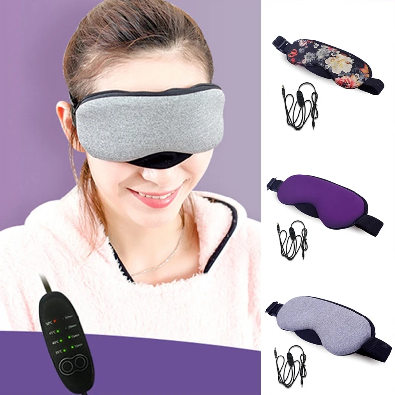 

Temperature Control Heat Steam Sleeping Mask Eyepatch Cute Eyelashes Crown Eyepatch Sleeping Aid Blindfold Travel Sleep Eye Mask