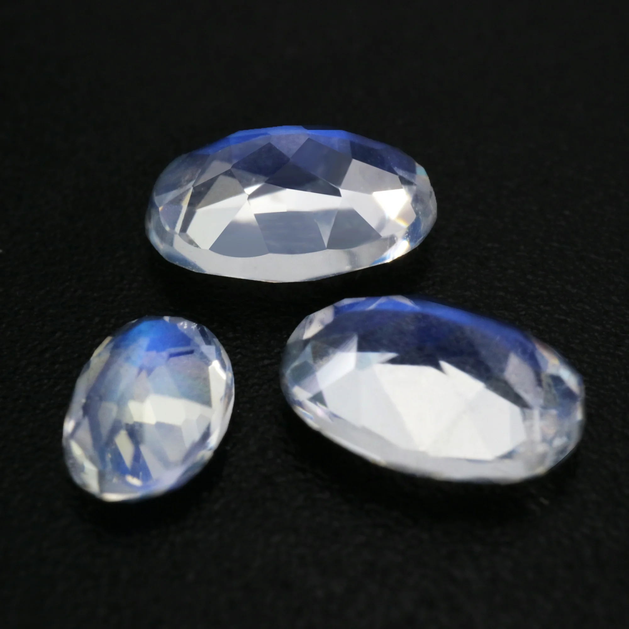 1Pcs Oval Blue Moonstone June Birthstone Faceted Cut AAA Grade Loose Gemstone Natural Semi Precious Stone DIY Jewelry 4120134