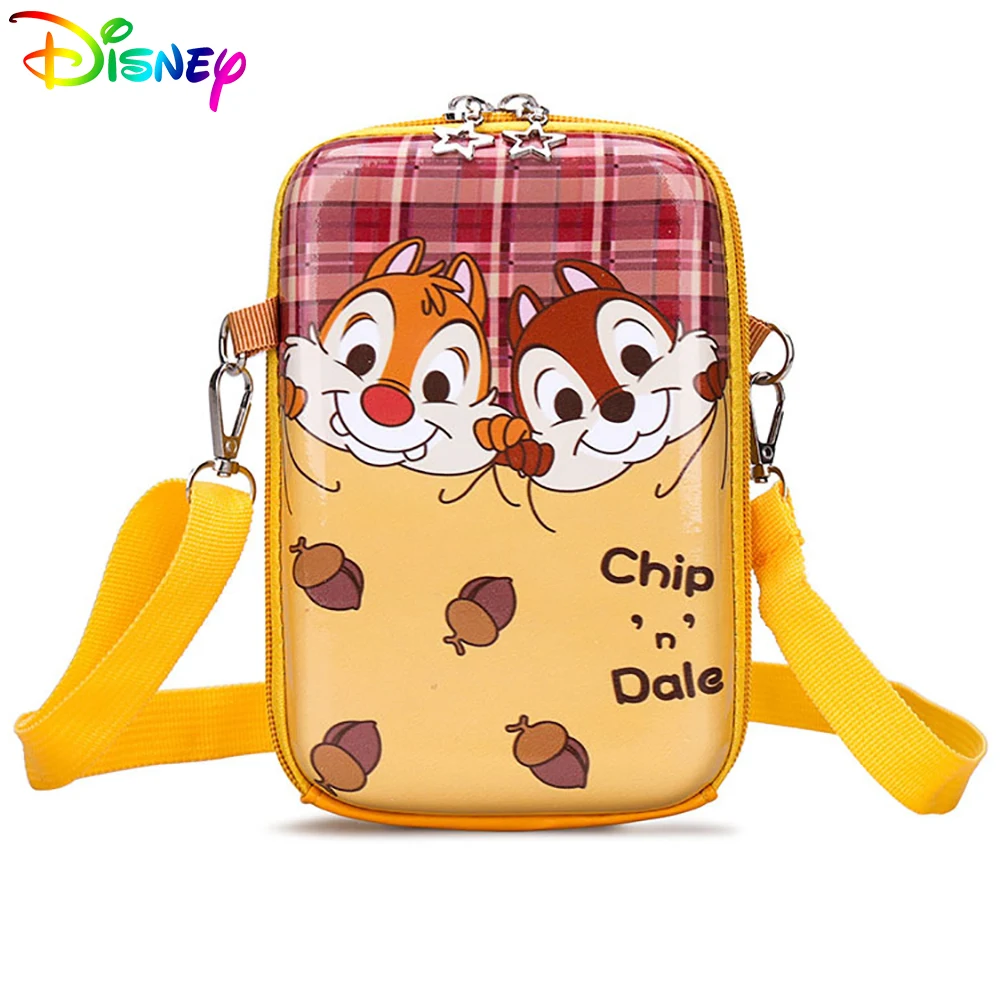 Disney 3D Crossbody กระเป๋าเด็กใหม่การ์ตูนชิป Dale Kawaii เด็กกระเป๋าสะพายเด็กน่ารักกระเป๋าสตางค์