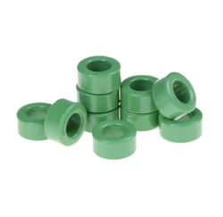 10 Pcs Inductor Coils Green Toroid Ferrite Cores 10mm x 6mm x 5mm