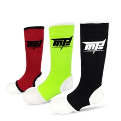 1 Pair MMA Boxing Shin Guards Ankle Support Men Women Kids Kickboxing Equipment Karate Protectors Sanda Muay Thai Legging Socks