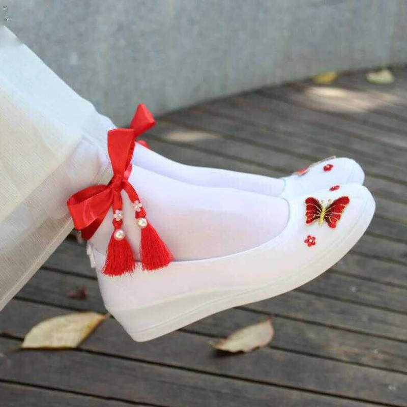 Canvas Hanfu Shoes Modern Cosplay Dance Women scarpe da ballo tradizionali cinesi da donna per le donne Ancient Dynasty Stage Party