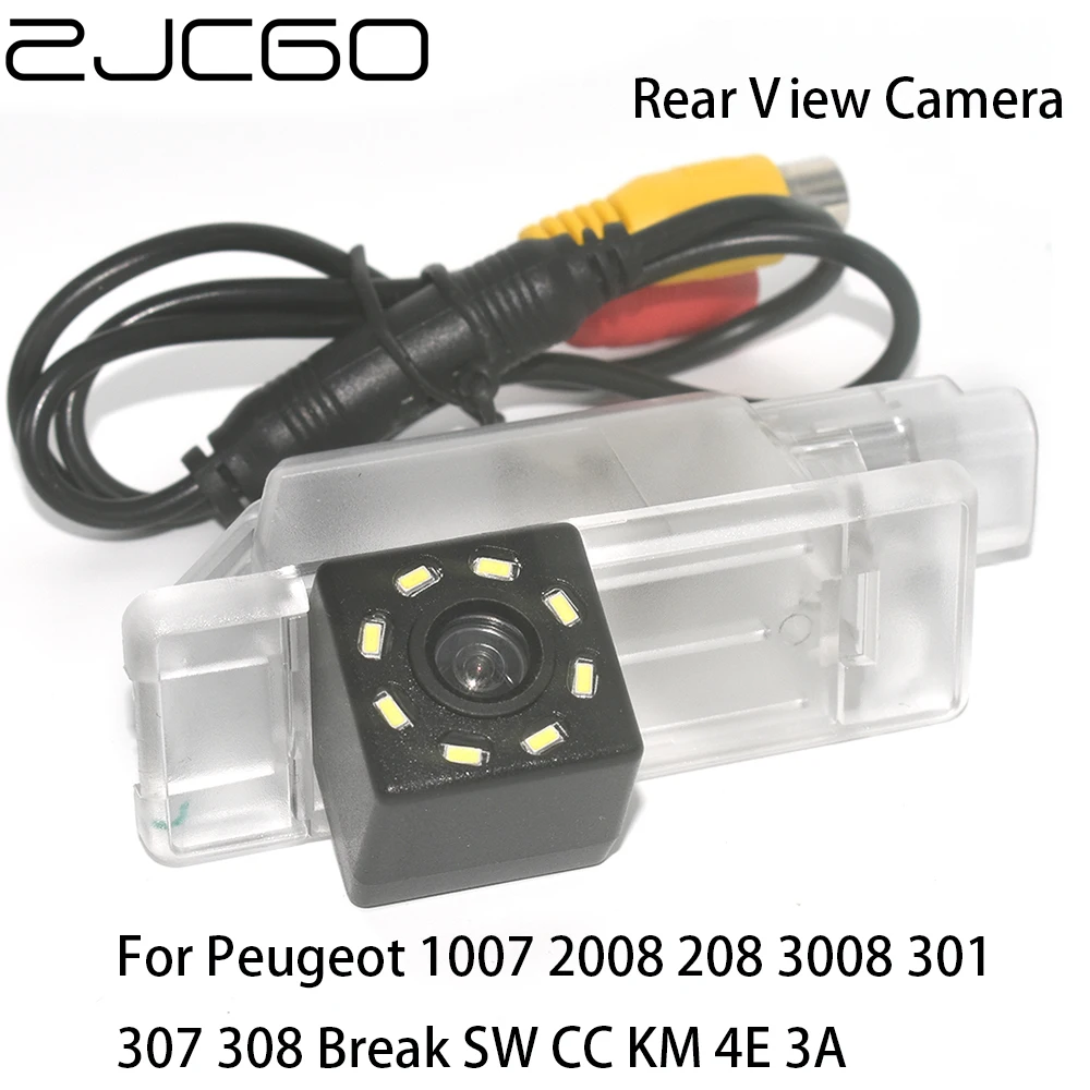 

ZJCGO HD Car Rear View Reverse Back Up Parking Waterproof Camera for Peugeot 1007 2008 208 3008 301 307 308 Break SW CC KM 4E 3A