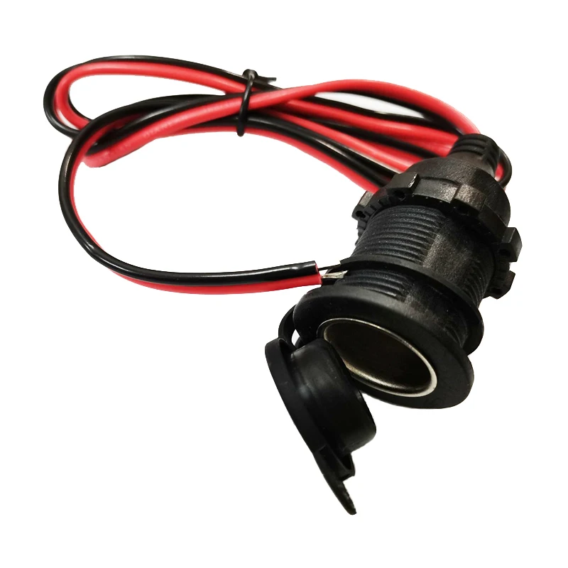 NCHTEK 12V~24V Car Charger Cord Female Cigar Cigarette Lighter Socket Jack Adapter Cable About 1M / 10PCS