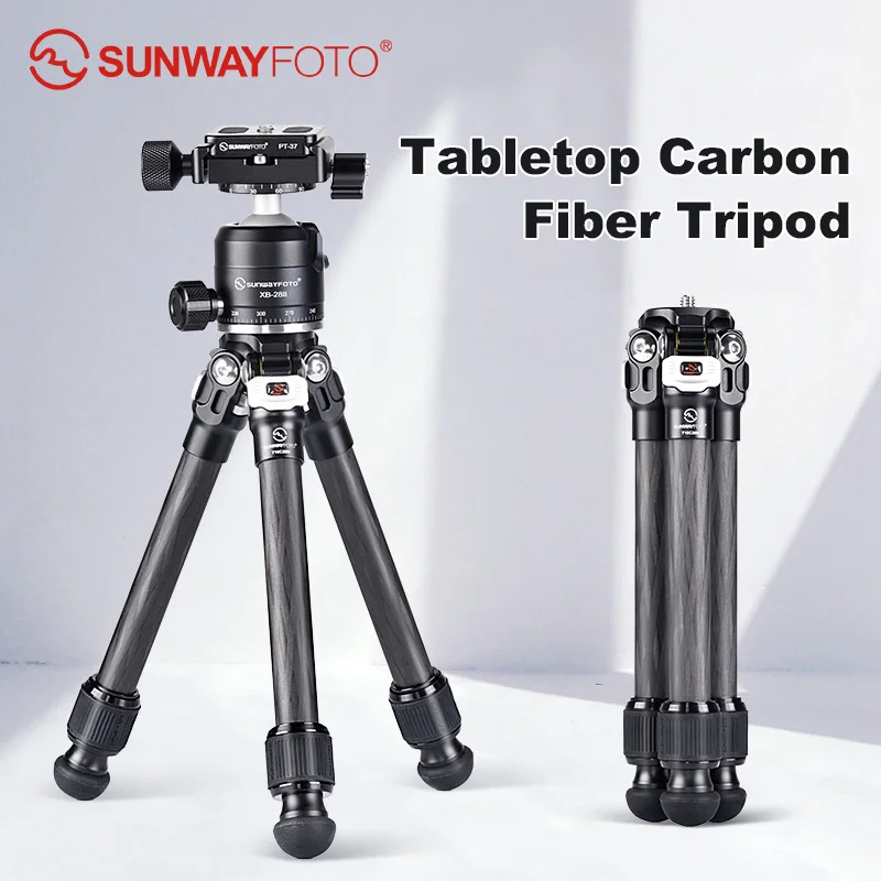 SUNWAYFOTO T16C20N II  Mini Carbon Tripod for Camera Phone Camera Protable Stand Travel Camera Holder DSLR Tripod  Accessories