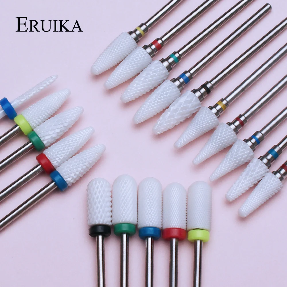 1pc Ceramic Nail Drill Bit Electric Milling Cutter Manicure Burrs Machine for Nail Buffer Files Nail Art Equipment Accessories
