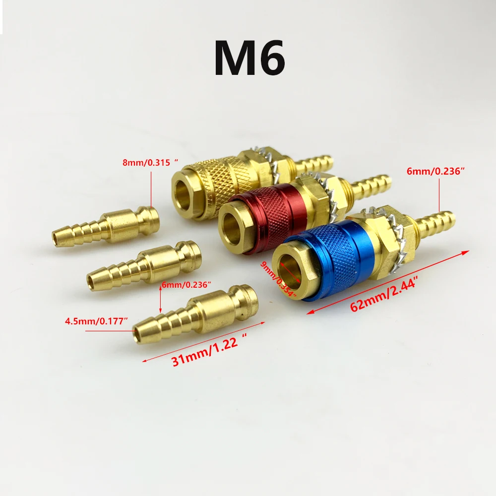 adaptador de gas refrigerado a agua conector rapido para tocha de soldagem tig ou tocha de soldagem mig 01