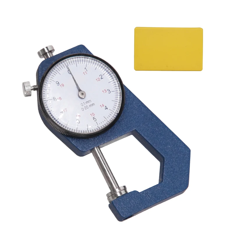 0-20mm Dial Thickness Gauge Thickness Meter Tester for Leather Paper Width Measuring Instrument Tools