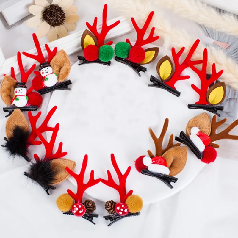 2Pcs/lot new children's hairpin Christmas hairpin hair accessories