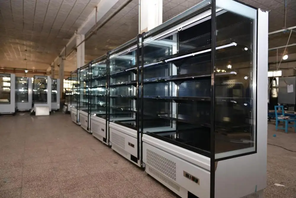 Kommerzieller Kühlschrank, Kühlschrank mit kalter Vitrine für Gemüsegetränke, Wassergefriergeräte