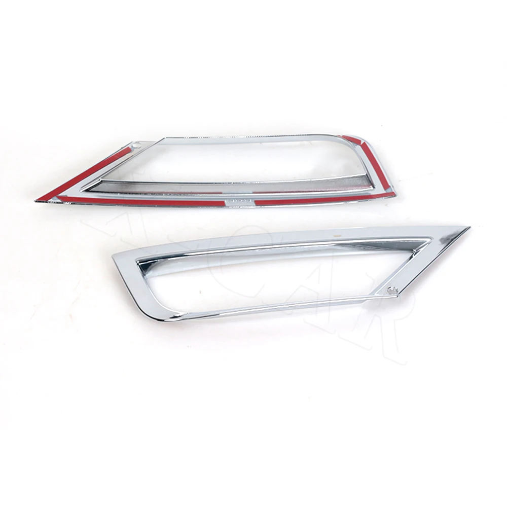 For Car Front Fog Light Trim Sticker Rear Tail Lamp Strip Cover Frame For Volkswagen T-Roc 2017 2018 2019 2020 Easy To Install