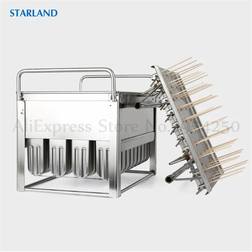 304ステンレス鋼のアイスポップ型,40の枝,アイスクリームブロック,アイスキャンデー型,スティックホルダー,商用