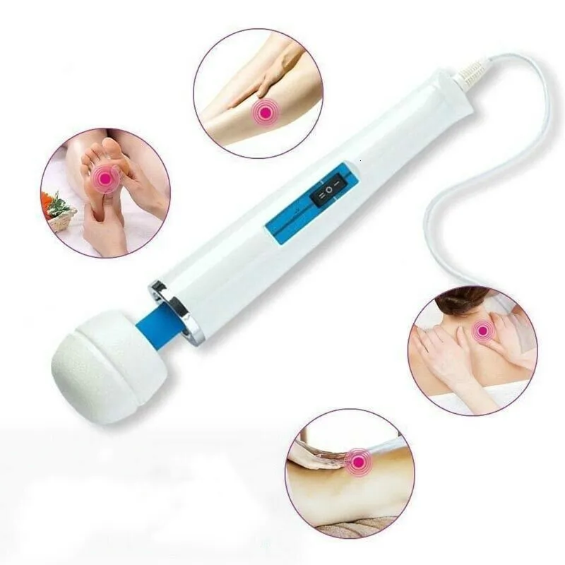 Multi-Speed Handheld Massager Magic Wand Vibrating Massage Hitachi Motor Speed Adult Full Body Foot Massager Toy For Adult