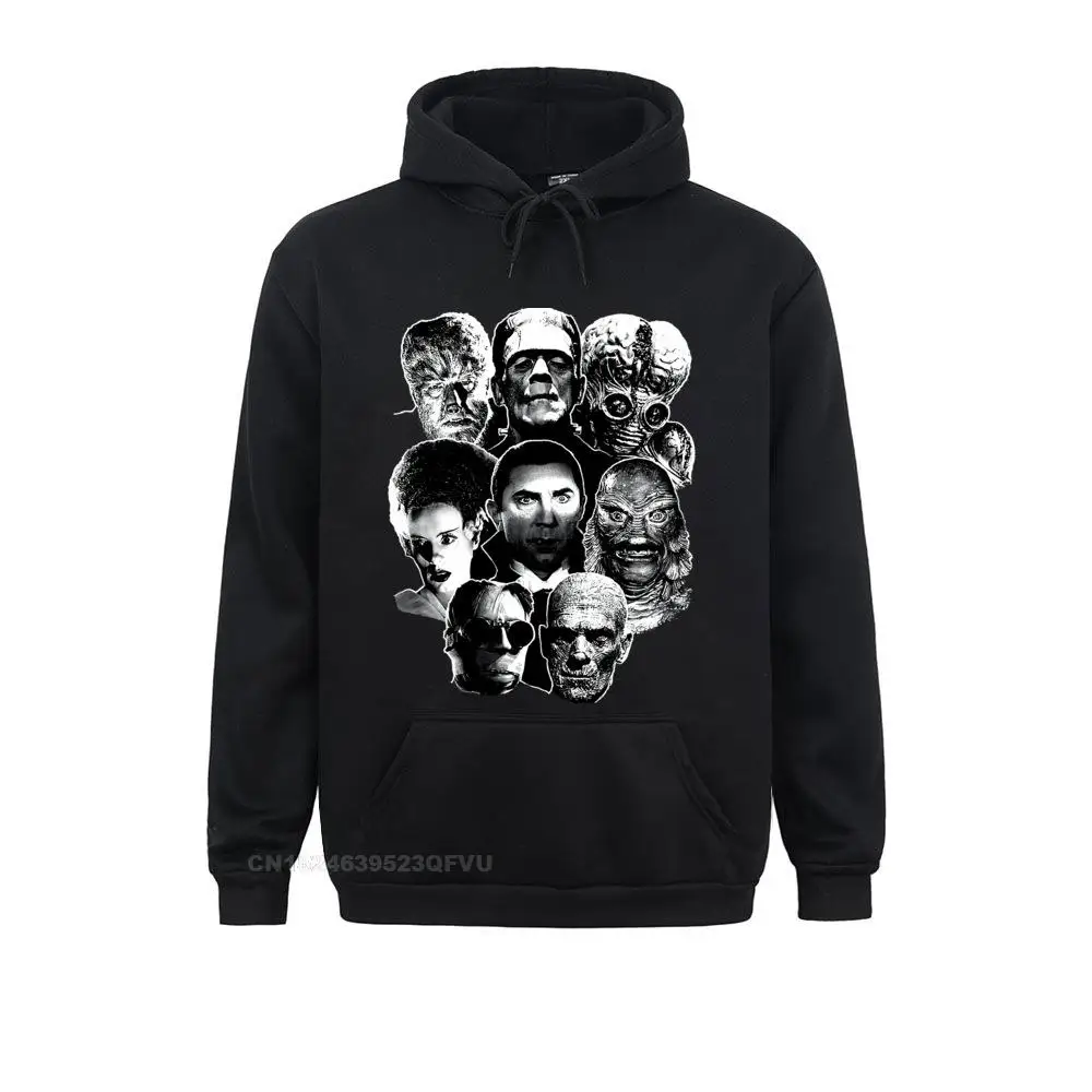 

Christmas Hoodie Men's Universal Monster Gang Pullover Hoodie The Mummy Frankenstein Novelty Camisas Pullover Hoodie Oversized