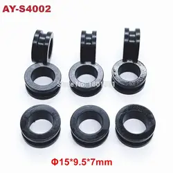 Groothandel 100 stuks top feed brandstofinjector doorvoertule rubberen afdichting voor brandstofinjector reparatieset voor mitsubishi (AY-S4002,15*9.5*7mm)